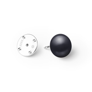 Brosa argint cu perla naturala neagra 10 mm Pin DiAmanti EFB010BR_B-G (Argint 925‰ 0,6 g.)